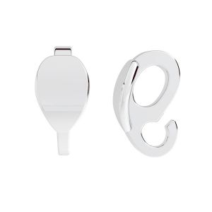 Attache pendentif argent - ODL-00882 KRP 39 3,5x8 mm