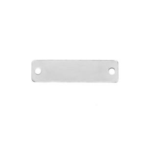 Rectangle plaque charmes pour la gravure - SEW-ON BASE 004 (BLANK)