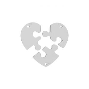 Pendentif - puzzle coeur*argent AG 925*LK-0324 - 0,50 19x20 mm