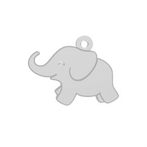 Pendentif avec un anneau - éléphant*argent AG 925*LK-0334 16x16 mm
