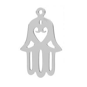 Pendentif ajouré - main de Fatima, Hamsa*argent AG 925*BL-0083 - 0,40 12x19,7 mm