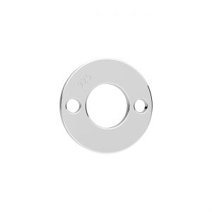 Connecteur pendentif - plaque ronde avec trou*argent AG 925*BL-0215 - 0,40 9,7x9,7 mm