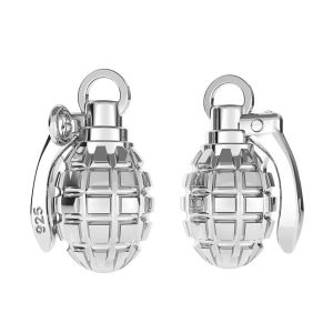 Grenade pendentif - ODL-00121 7,7x16,4 mm
