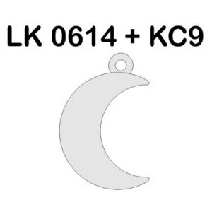 Lune pendentif, LK-0614 - 0,50