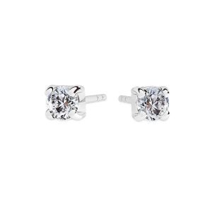 Boucles d'oreilles zirconia 3mm - KLS-15 (3mm)