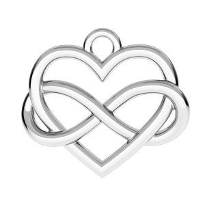 Infini signe avec coeur pendentif ODL-00168