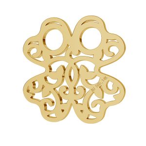 Trèfle or pendentif 14K or LKZ-00006 - 0,30 mm