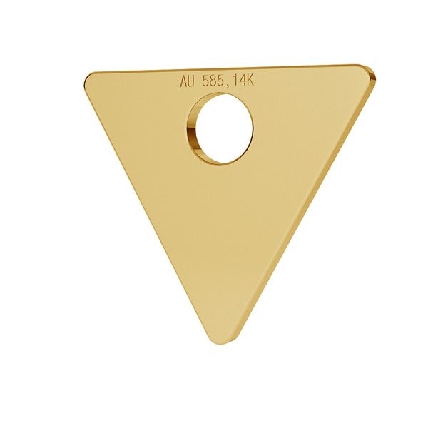 Triangle or pendentif 14K or LKZ-00016 - 0,30 mm