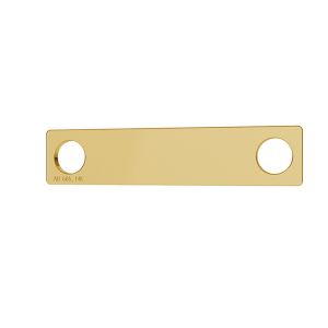 Rectangle or pendentif 14K or LKZ-00018 - 0,30 mm