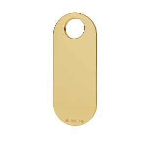Ovale or pendentif 14K or LKZ-00019 - 0,30 mm