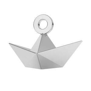 Origami bateau pendentif argent, ODL-00207