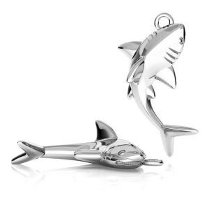 Requin pendentif ODL-00208 12,1x25 mm