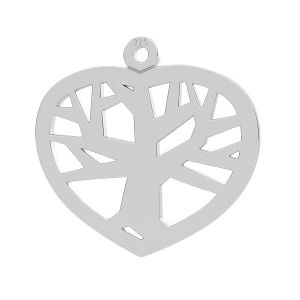 Coeur d'arbre pendentif, LK-0753 - 0,50 17X18,1 mm