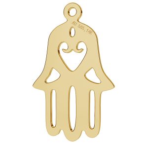 Crucifix pendentif or 14K or LKZ-00027 - 0,30 mm