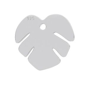 Monstera feuille pendentif, LK-0809 - 0,50 12,2x13,3 mm