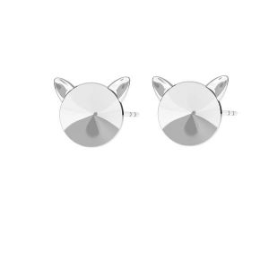 Chat des boucles d'oreilles 6mm ODL-00294 KLS (1122 SS 29)