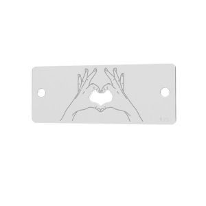 Coeur, main pendentif, LK-1282 - 0,50