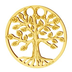 Arbre de la vie pendentif, or 14K, LKZ-01305 - 0,30