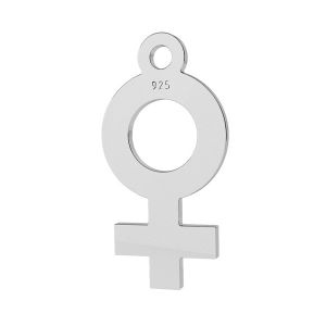 Symbole de la femme pendentif, argent 925, LK-1308 - 0,50