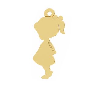 Fille pendentif, or 14K, LKZ-01283 - 0,30