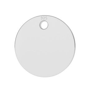 Plaque ronde pendentif BL 2 - 12 MM / 0,40 1H (KC-9)