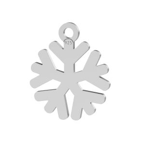 Flocon de neige pendentif argent, LK-1533 - 0,50