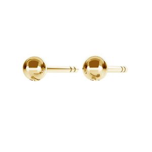 Clous d'oreilles boule 3mm STWZ 3,0 - AU 585,14K