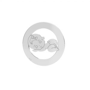 Fille pendentif*argent 925*LKM-2360 - 0,50 17,5 mm