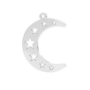 Lune pendentif*argent 925*LKM-2356 - 0,50 13x25 mm