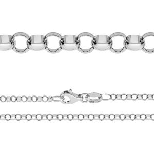 Chaine maille rolo*argent 925*ROLO 055 ver.3,30 (40 cm)