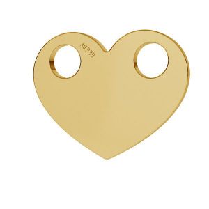 Cœur or pendentif*or 333*LKZ8K-30007 - 0,30 9,4x12 mm