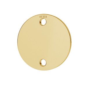 Étiquette ronde pendentif*or 585*LKZ8K-30014 - 0,30 10x10 mm
