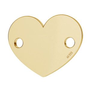 Cœur pendentif*or 333*LKZ8K-30018 - 0,30 10x12 mm