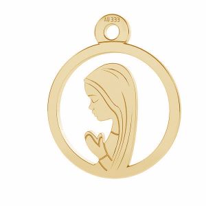 Notre médaillon de dame Fatima pendentif*or 333*LKZ8K-30021 - 0,30 10,5x12,9 mm