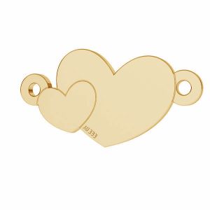 Cœur pendentif*or 333*LKZ8K-30022 - 0,30 8,7x17 mm