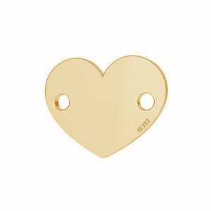 Cœur pendentif*or 333*LKZ-30029 - 0,30 6x7,5 mm