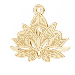 Lotus fleur pendentif*or 585*LKZ14K-50049 - 0,30 14,4x15,8 mm
