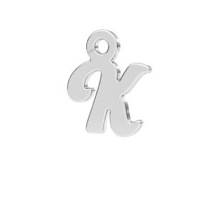 Lettre K pendentif*argent 925*LK-0076 - 0,50 7,8x9,3 mm