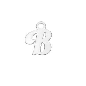 Lettre B pendentif*argent 925*LK-0076 - 0,50 6,6x9,5 mm