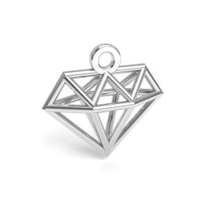 Diamant origami pendentif argent 925, CON 1 E-PENDANT 653 11,9x12,6 mm 