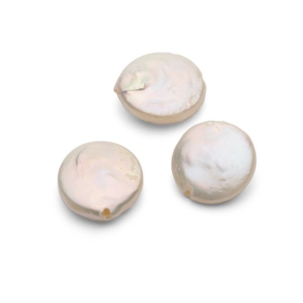 Pièce de monnaie perles naturelles 12 mm, GAVBARI PEARLS
