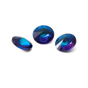 Tour cristal 10mm, RIVOLI 10 MM GAVBARI SHIMMER BLUE