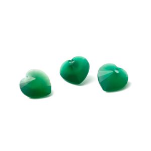Jade vert foncé COEUR 10 MM GAVBARI, pierre semi-précieuse 