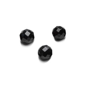 Spinelle noir pierre de perles rondes 6 MM GAVBARI, pierre semi-précieuse 