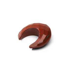 Jaspe rouge LUNE 20 MM GAVBARI, pierre semi-précieuse 