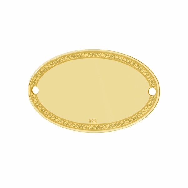 Ovale pendentif argent, argent 925, LKM-3037 - 0,50 12,5x20 mm