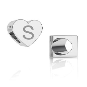 Coeur pendentif ODL-00261 5,4x6,5x7,5 mm - S