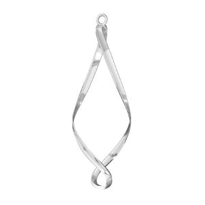 Spirale pendentif, argent 925, EARRING 024 16,1x49 mm