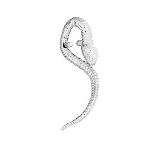 Serpent pendentif - serti de pierres*argent 925*OWS-00130 12x27,4 mm