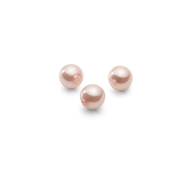 Rond perles naturelles rose 6 mm 2H, GAVBARI PEARLS